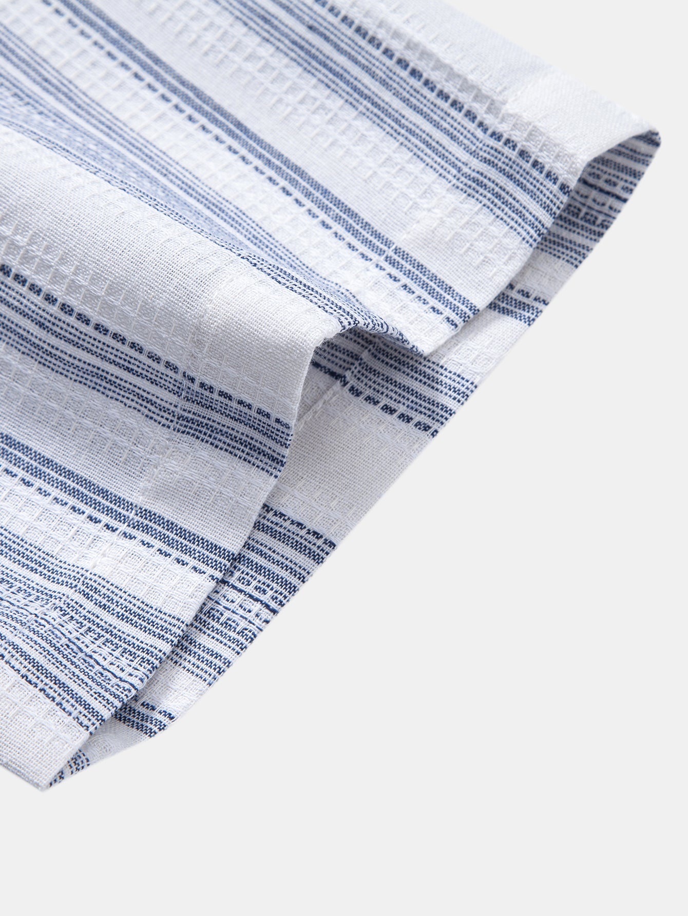 Stripe Linen Look Button Up Shirt & Straight Leg Linen Pants