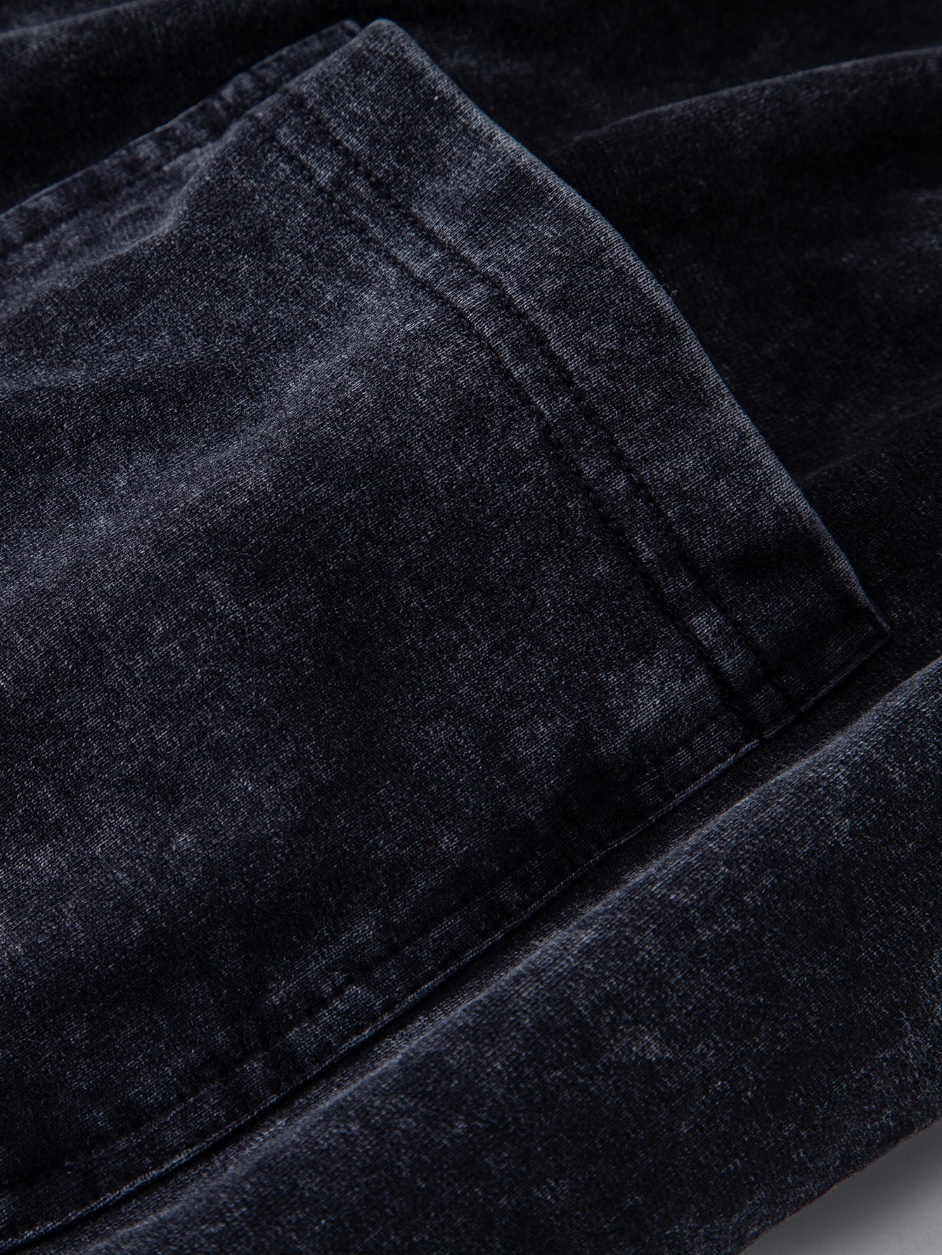 Washed Distressed Drawstring Shorts