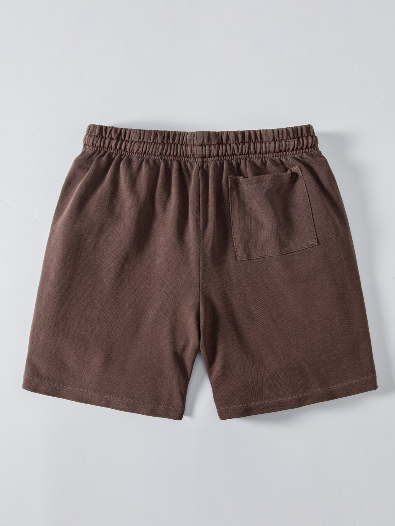 Relax Fit Heavyweight Washed Drop Shoulder T-Shirt & Washed Distressed Drawstring Shorts