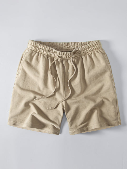 Washed Drawstring Shorts