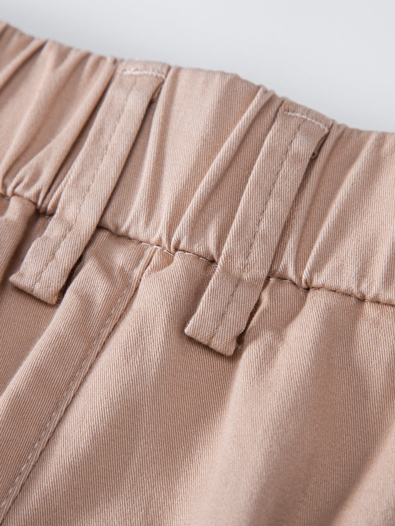Elastic Waist Chino Shorts