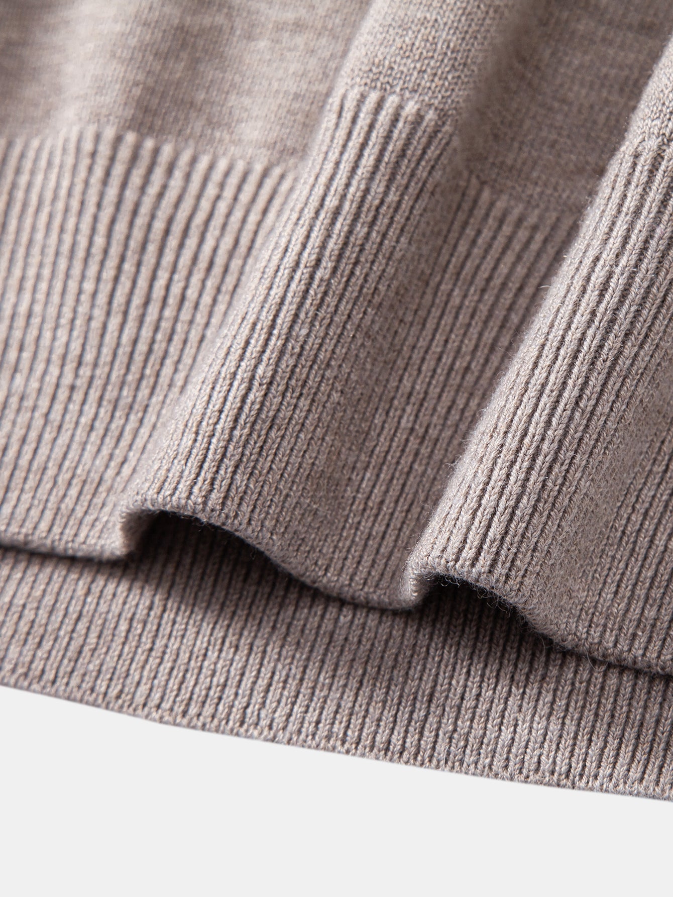 Long Sleeve 2 In 1 Split Neck Sweater