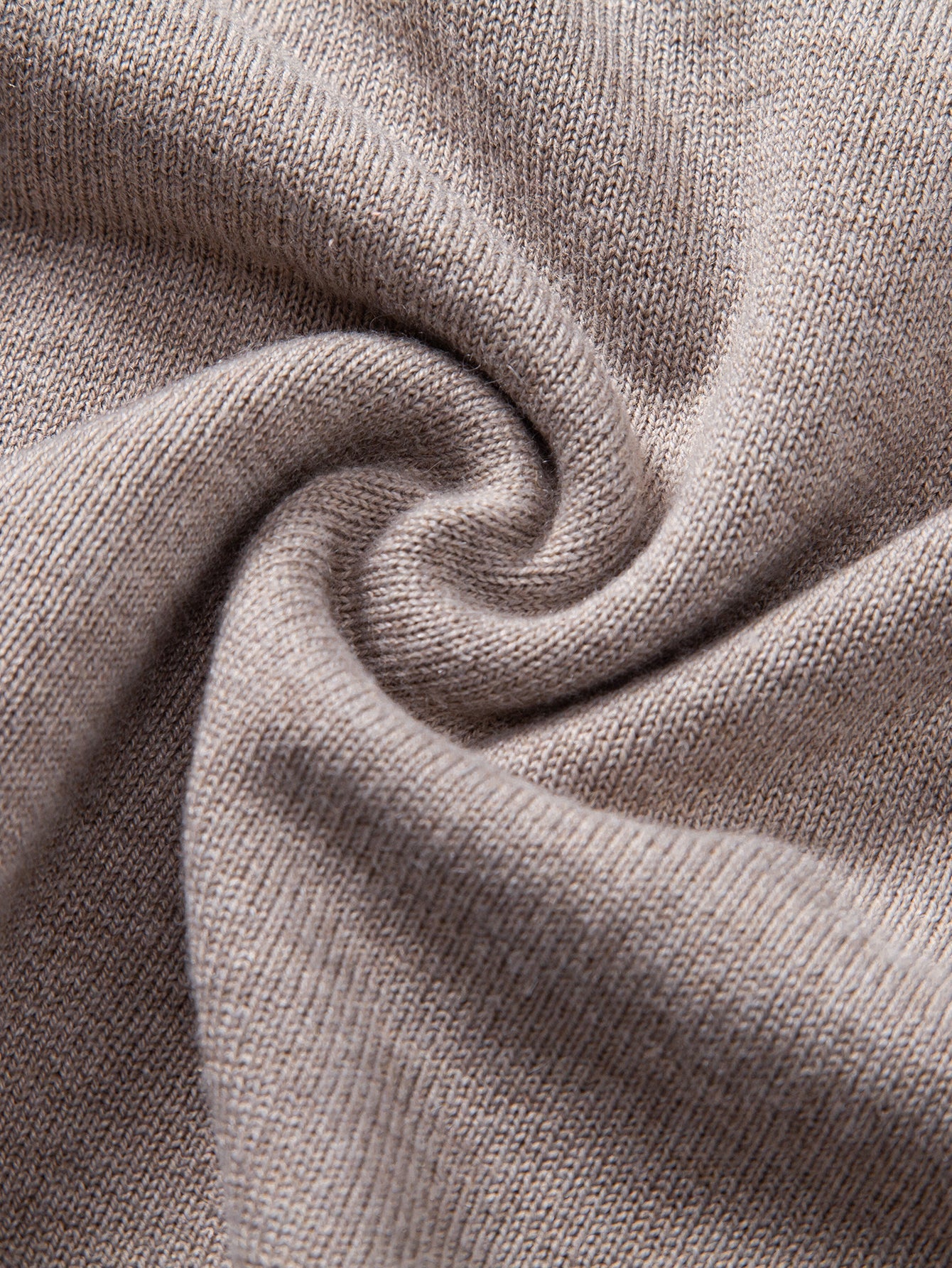Long Sleeve 2 In 1 Split Neck Sweater