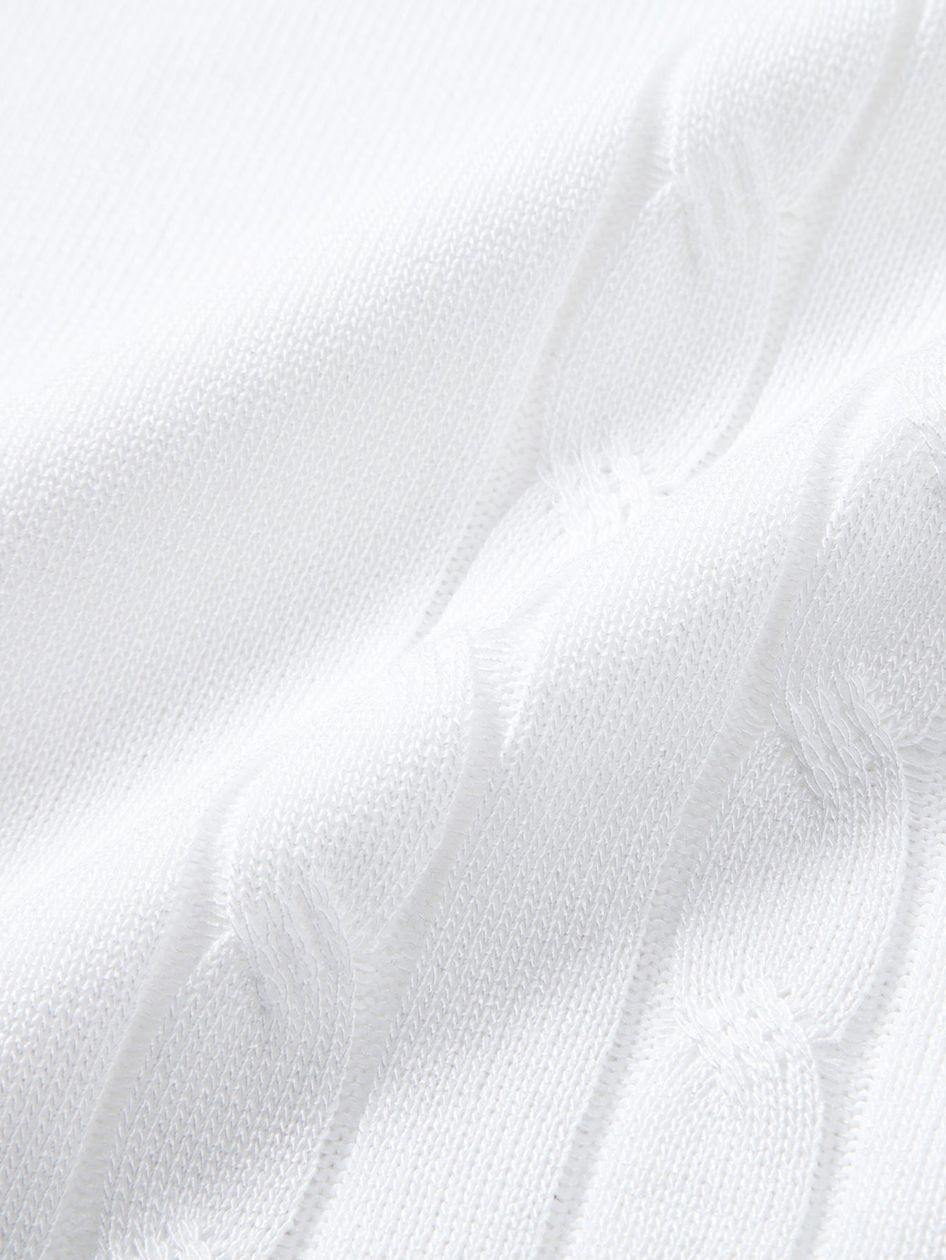 Contrast Trim Twisted Jacquard Knit Polo