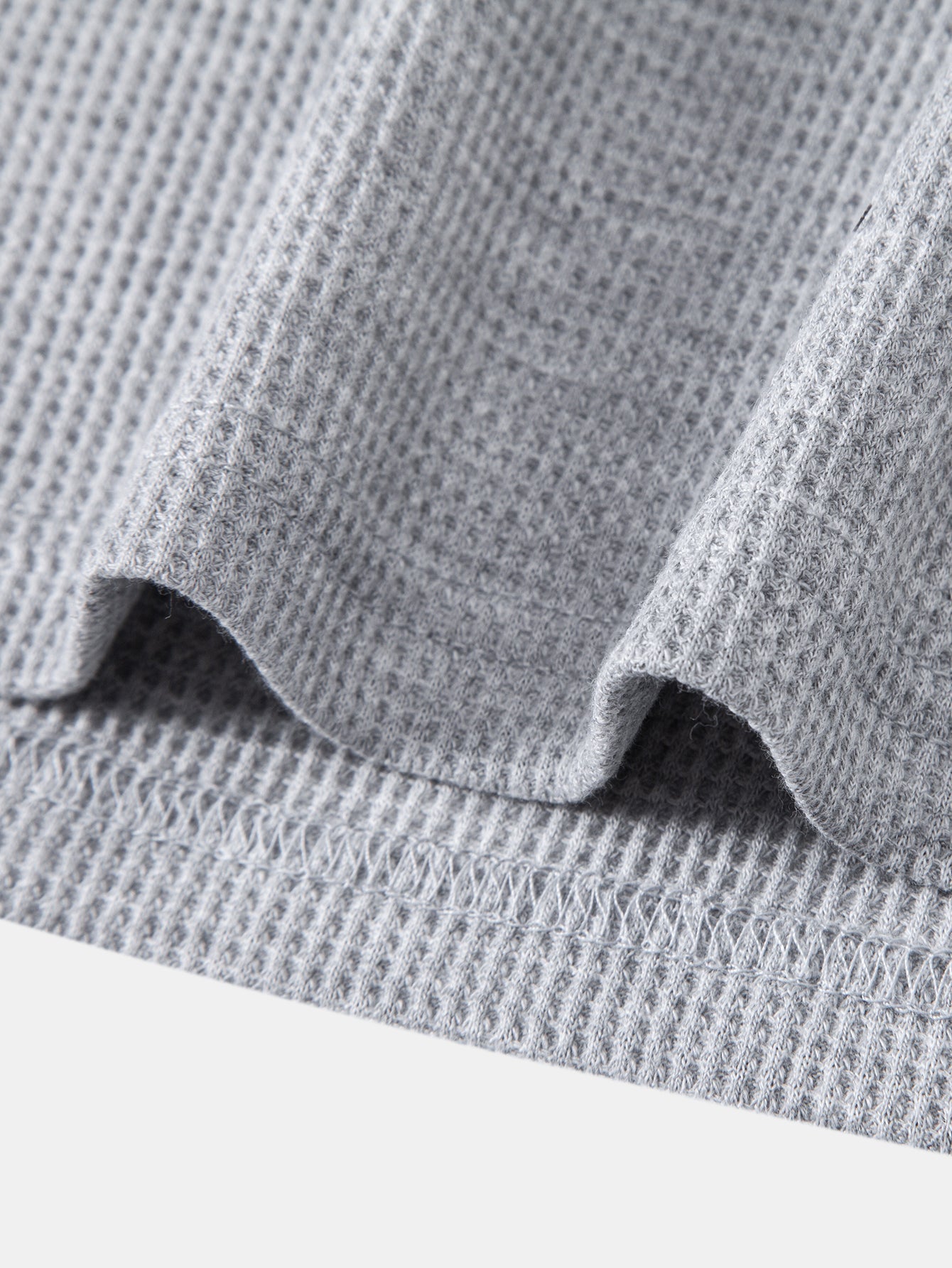 2 In 1 Waffle Henley Shirt