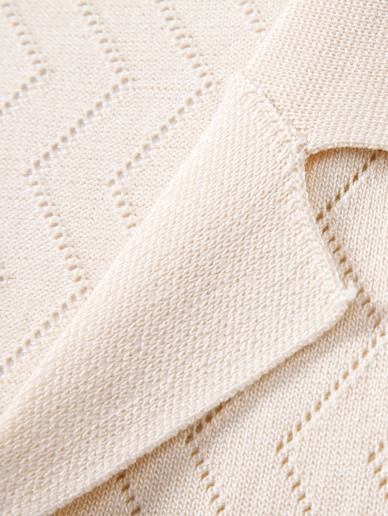 Zig Zag Open Knit Shirt