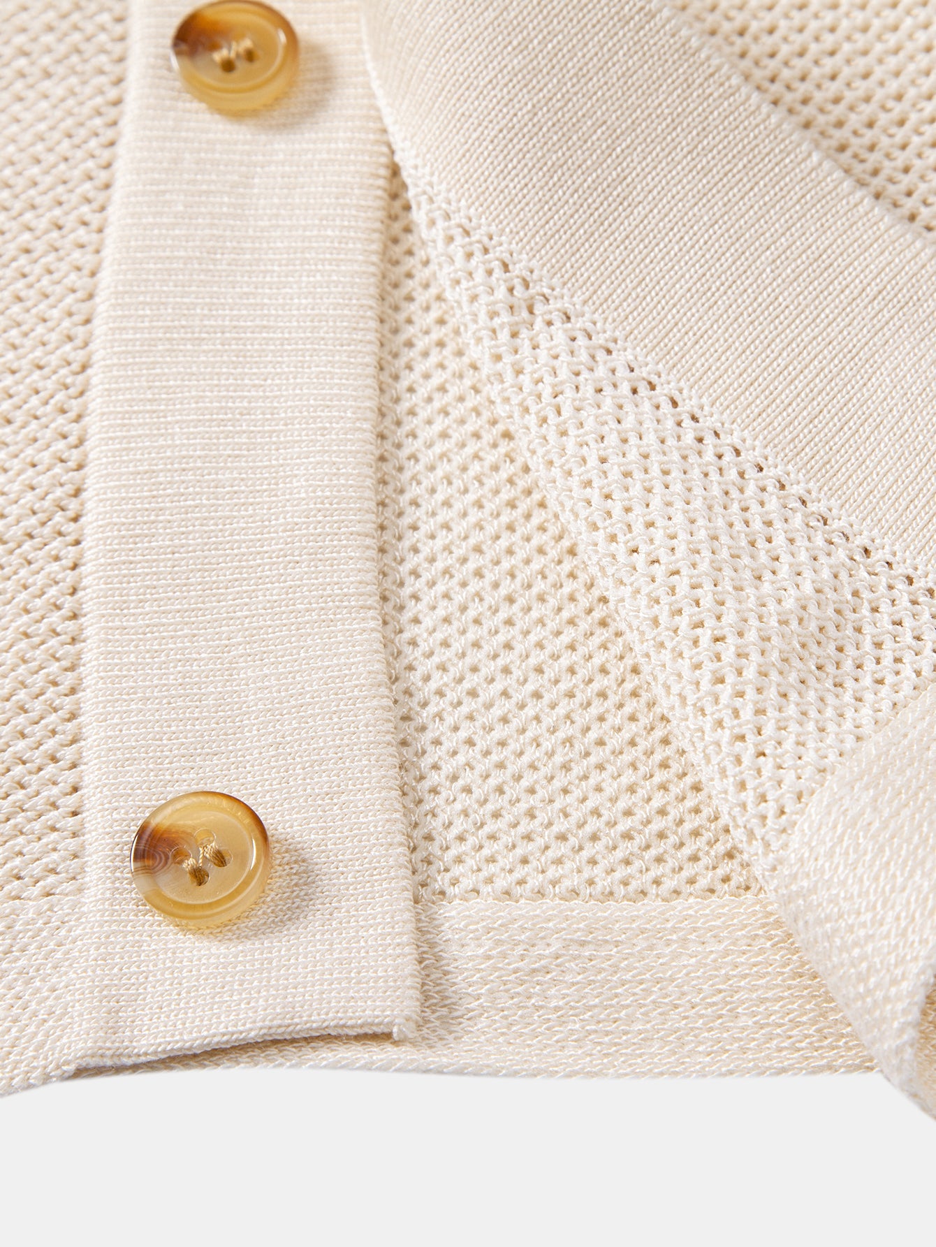 Stripe Crochet Button Up Shirt