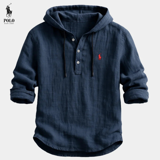 Premium Linen Cotton Hooded Shirt