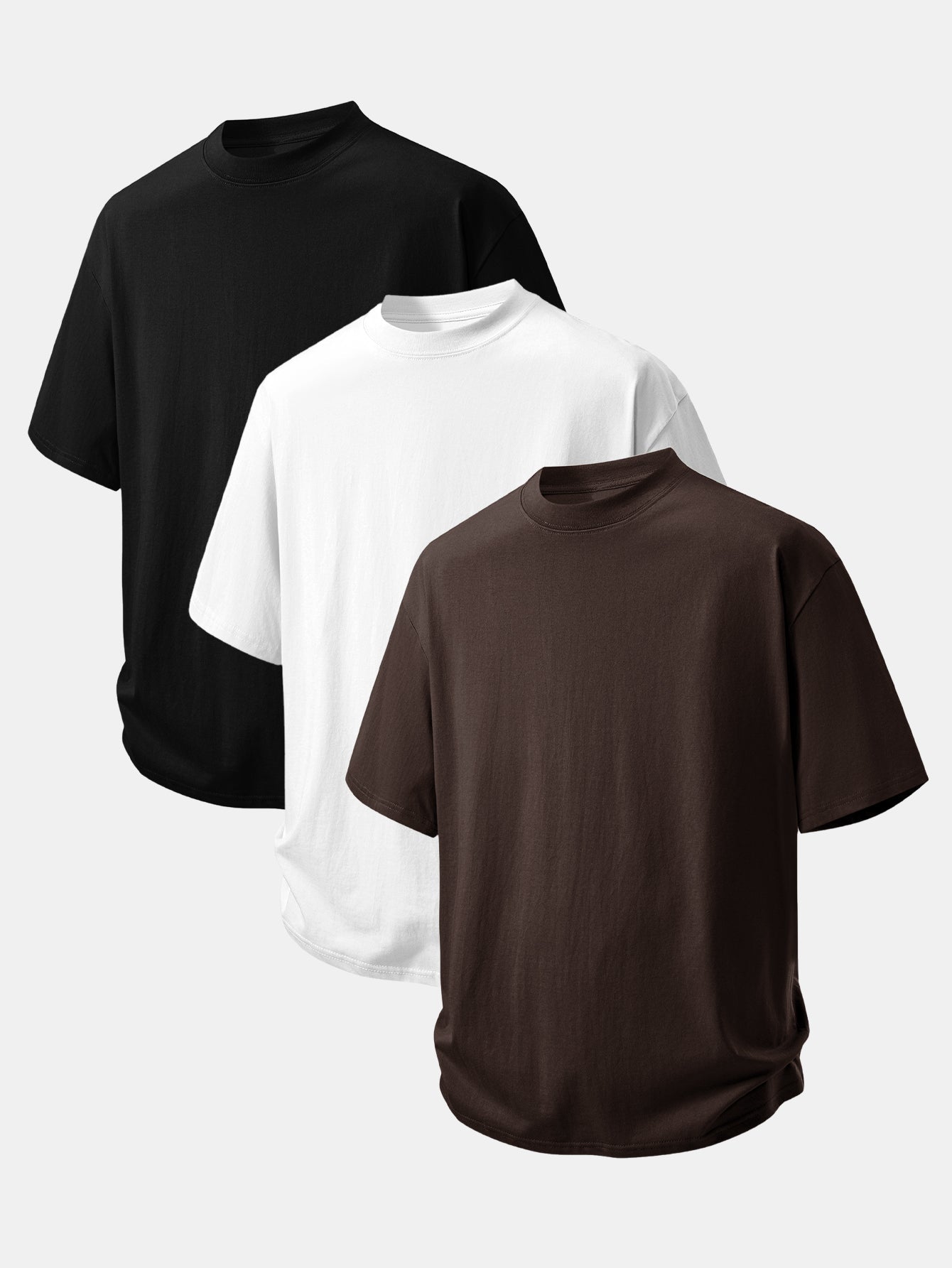 3 Pieces Relax Fit Cotton T-Shirt