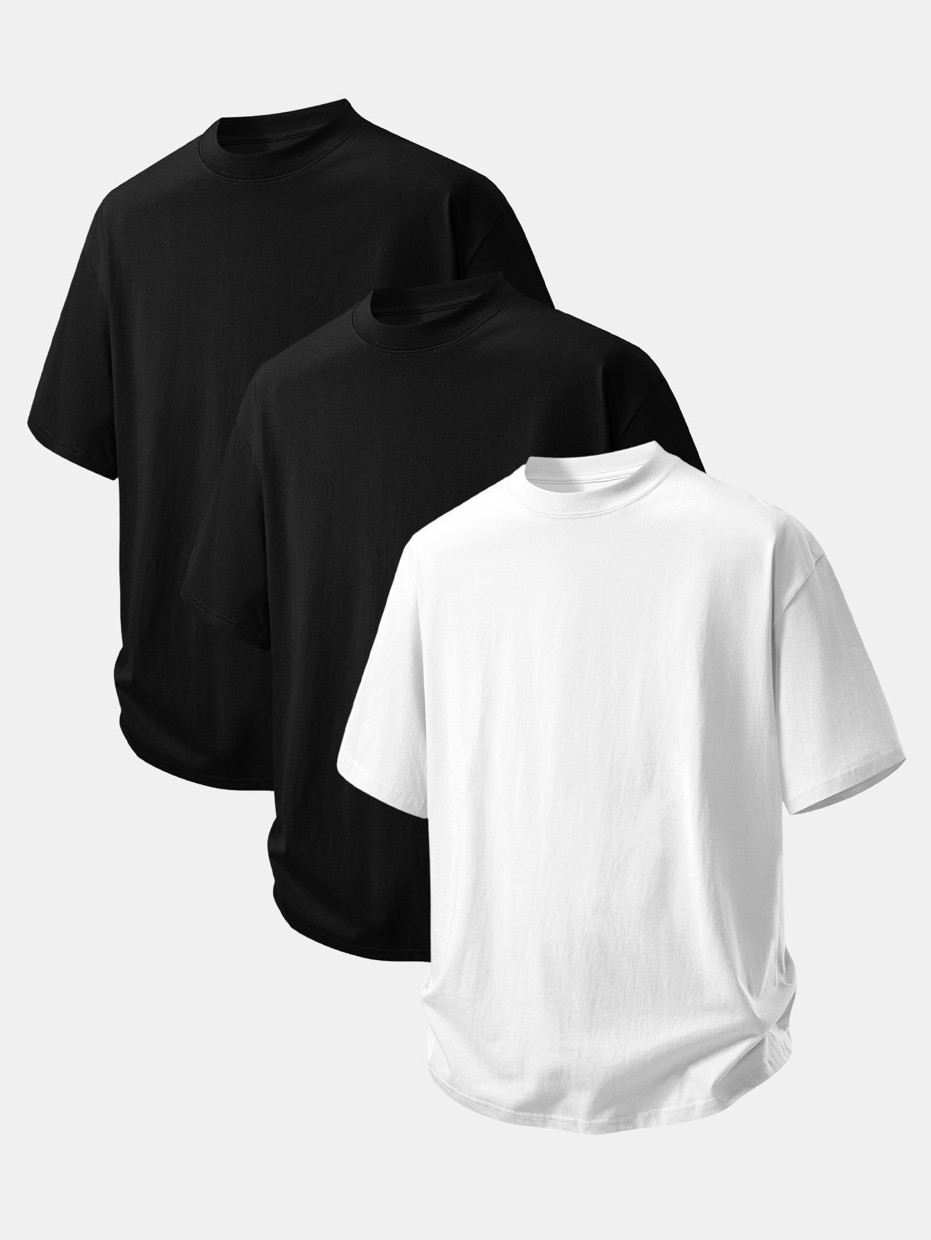 3 Pieces Relax Fit Cotton T-Shirt