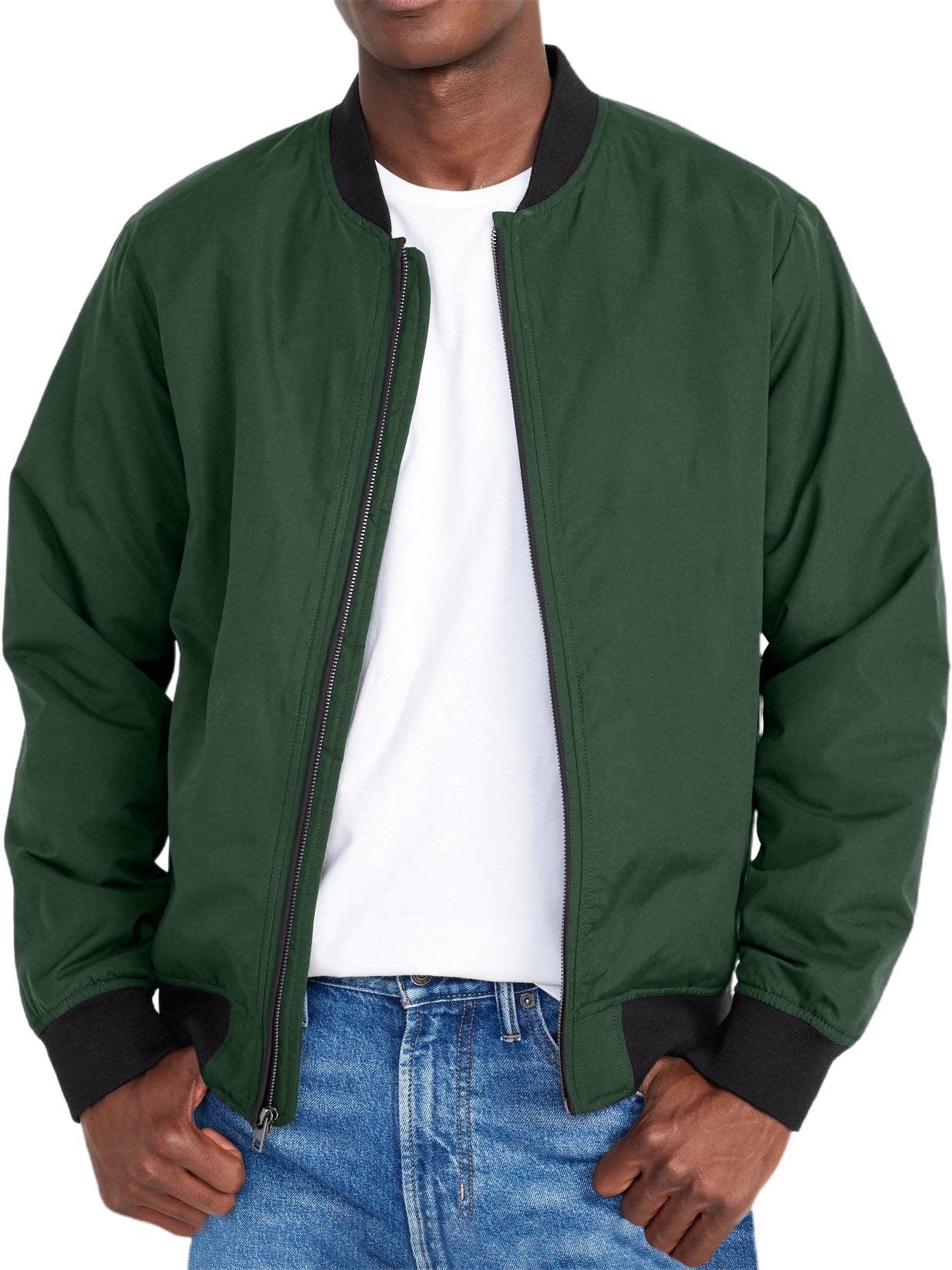 Men's Pocket Zipper Bomber Jacket
