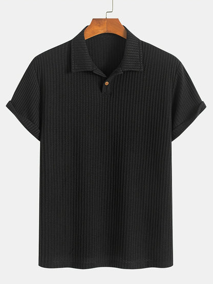 Men's Summer Knit Short Sleeve Shirt