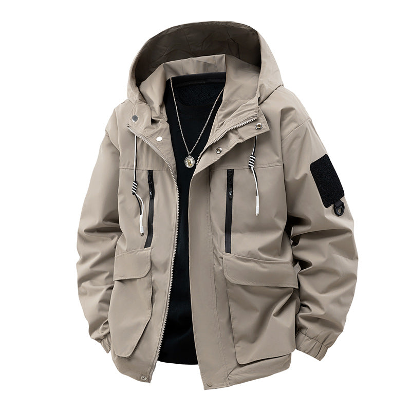 Men’s Versatile Water-Repellent Hooded Jacket